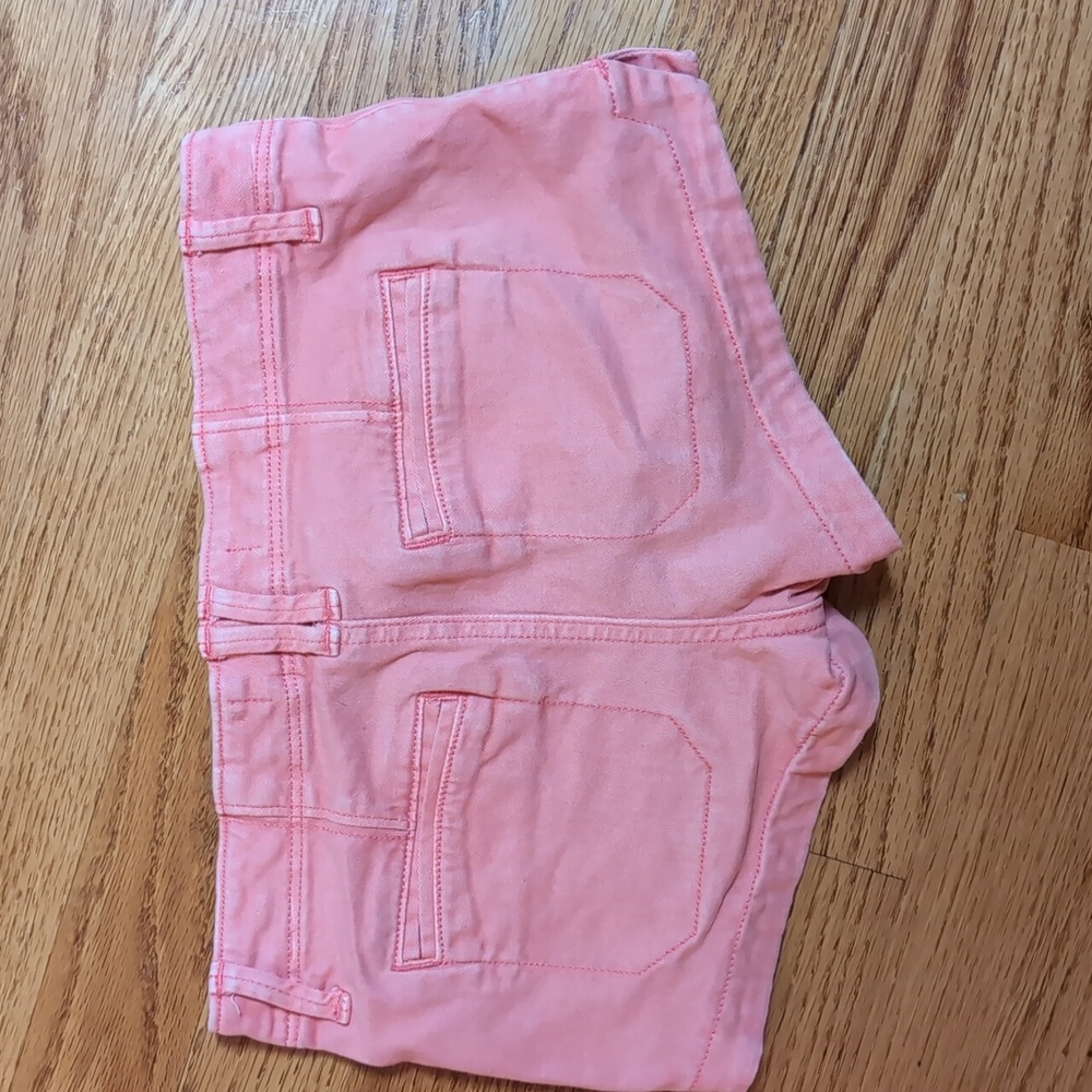 Abercrombie & Fitch Kids Coral Denim Shorts - Picture 4 of 4
